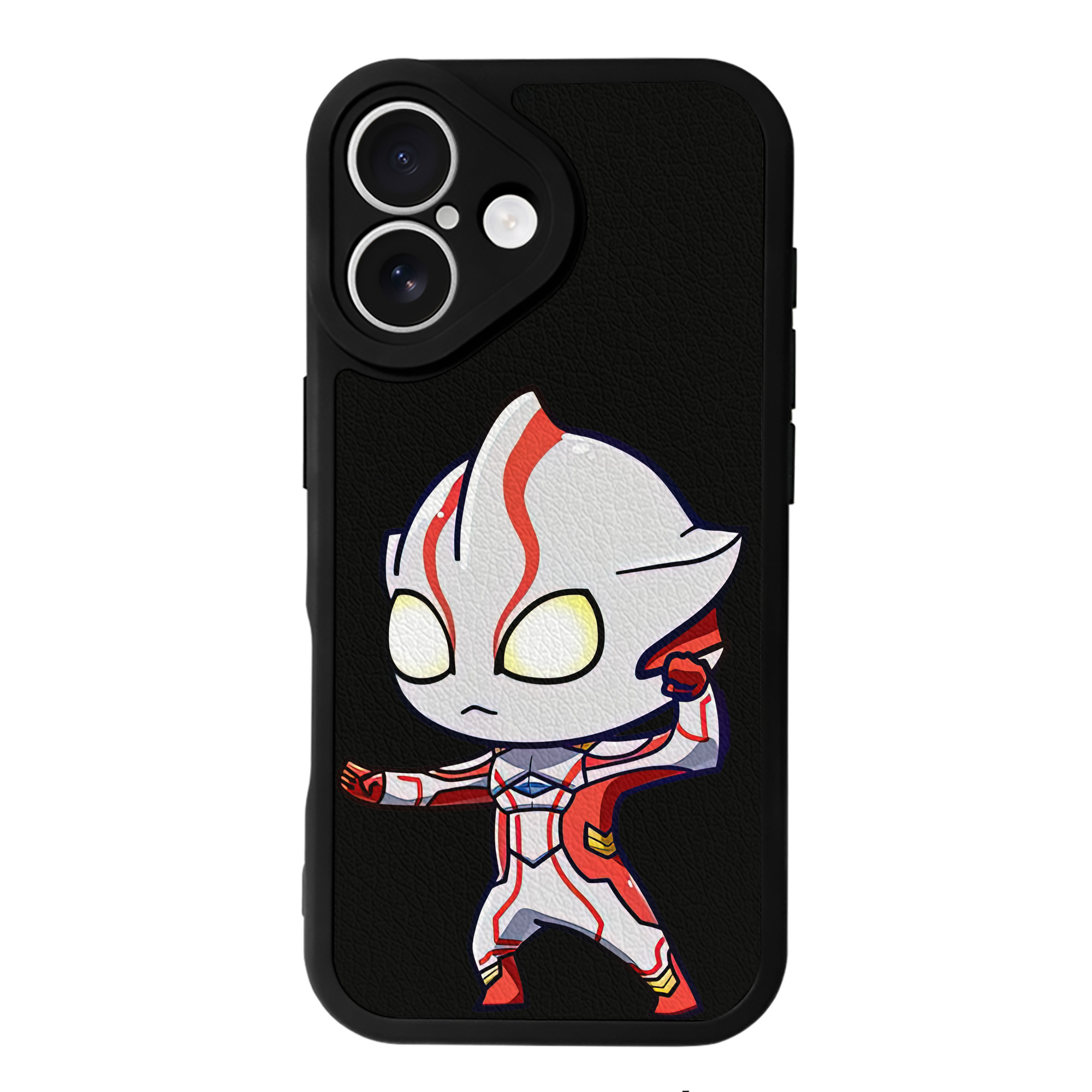 （画像用） ウルトラマン Ultraman 【iPhone 16シリーズ対応】シリコンスマホケース（レザー調） 材質：シリコン